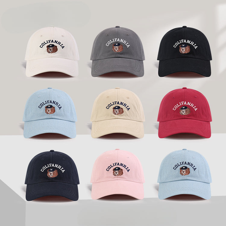 流行帽子|美式刺繡顯臉小小眾帽子女字母鴨舌帽百搭棒球帽情侶防曬遮陽帽男「C5261」25.05-2