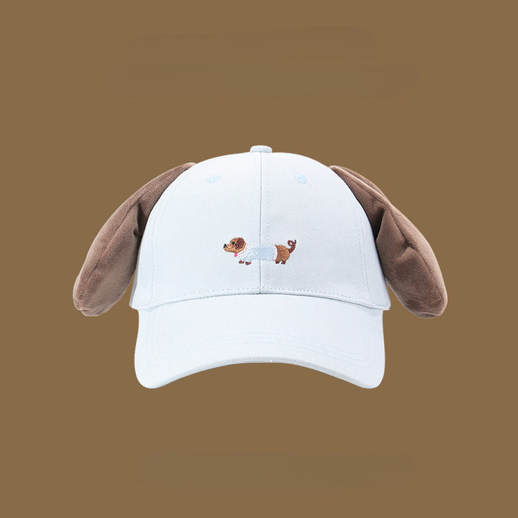 流行帽子|帽子可愛小狗棒球帽萌趣可愛春夏遮陽帽百搭學生顯臉小搞怪鴨舌帽「C4935」25.02-2