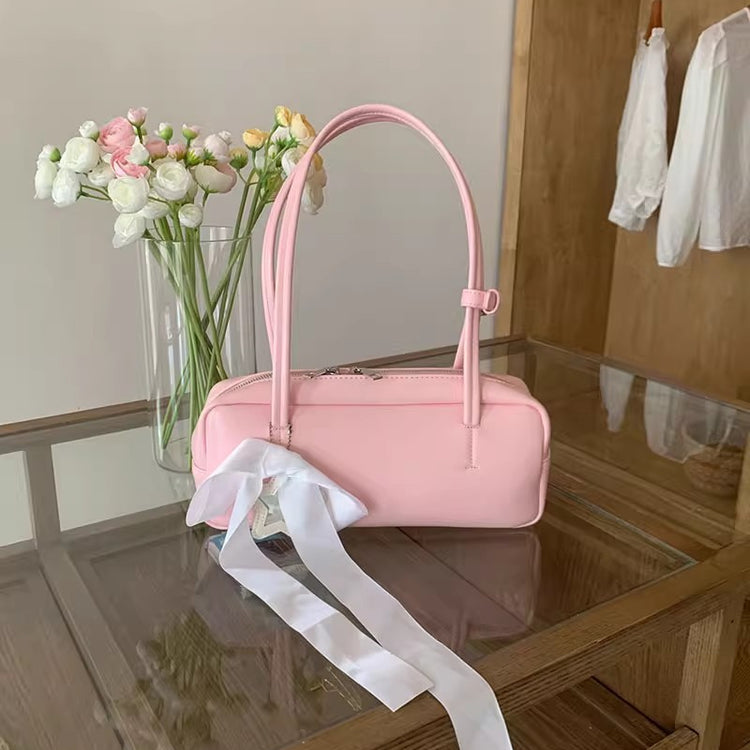 日韓流行|韓版春夏季包女2024新款枕頭包高級感單肩包休閒百搭手提腋下包「9364#」24.05-1