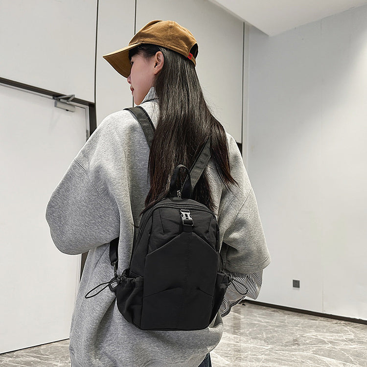 致青春 | 男士休閒雙肩包簡約多功能百搭質感背包大容量通勤出行胸包「328-124」25.04-4