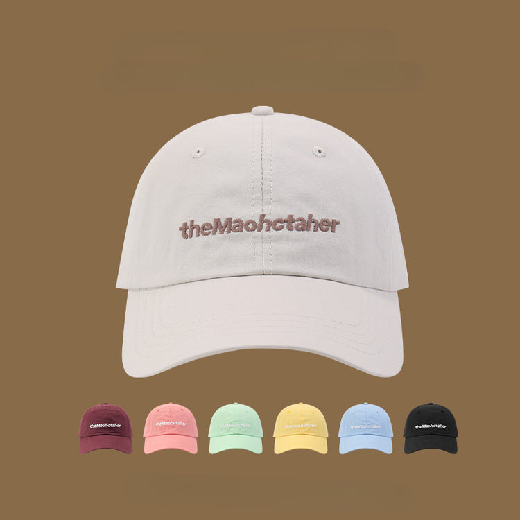 流行帽子|韓國新款馬卡龍色系軟頂字母刺繡棒球帽學生時尚百搭遮陽鴨舌帽「C4940」25.02-2