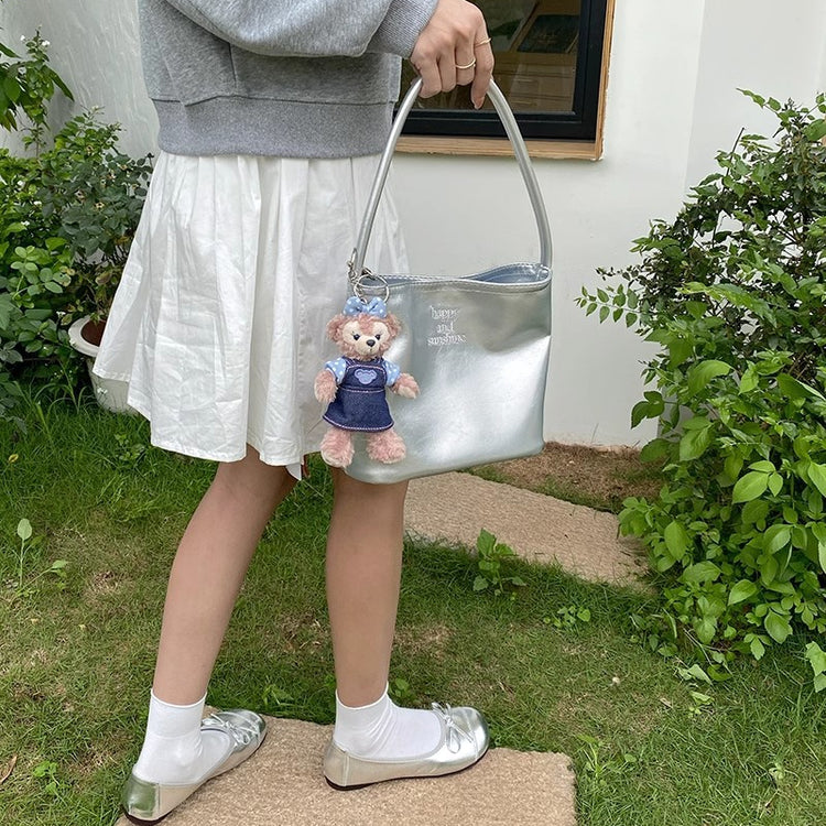 日韓流行|韓國小眾時尚高顏值通勤包刺繡尼龍腋下包休閒百搭包女托特手提包「9339#」24.06-4