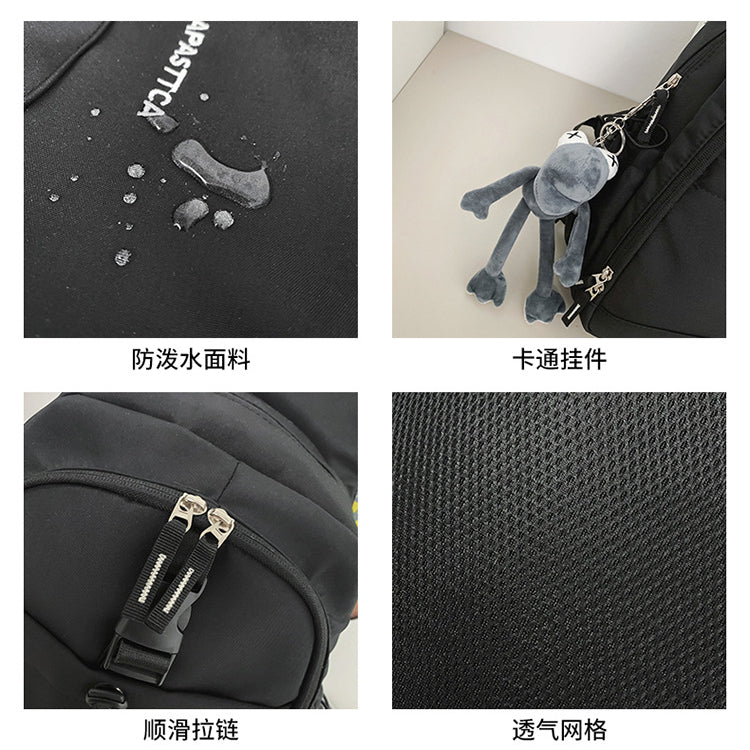 致青春 | 新款工裝斜背包韓版大容量騎乘包潮牌時尚休閒旅行背包戶外胸包「218-127」24.10-3