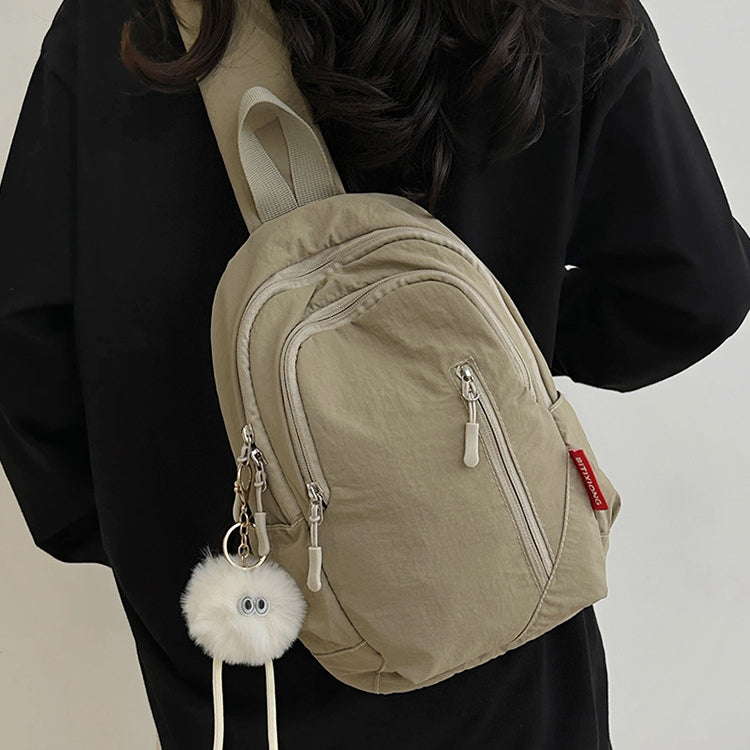 致青春|工裝風簡約單肩包2025跨國新款休閒ins男背包純色百搭斜背包批發「0997-122」25.03-4