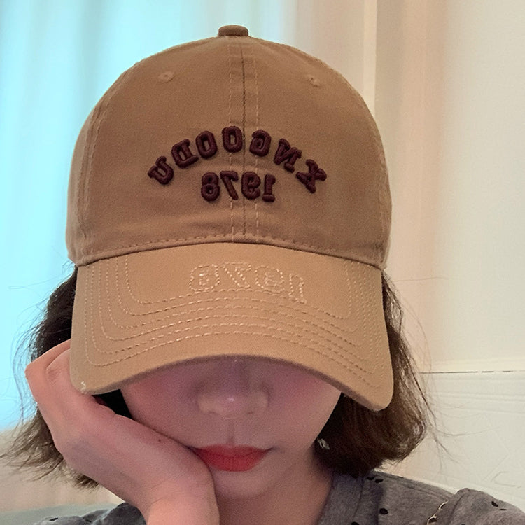 流行帽子|顯臉小棒球帽韓版情侶男女通用鴨舌帽女士春季出遊百搭帽子素顏「C4892」25.01-2