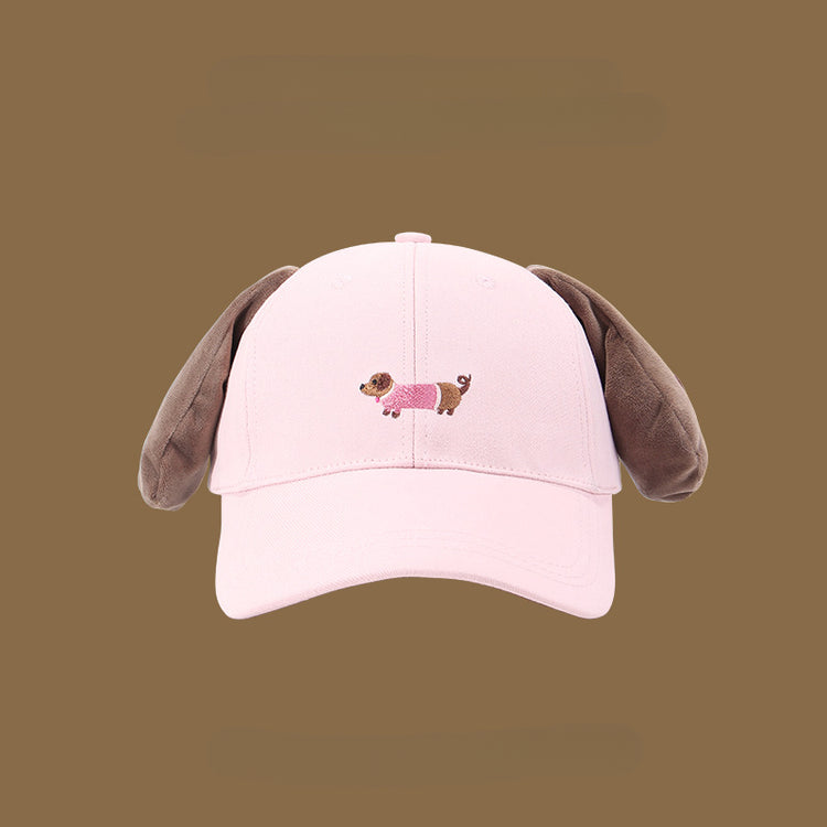 流行帽子|帽子可愛小狗棒球帽萌趣可愛春夏遮陽帽百搭學生顯臉小搞怪鴨舌帽「C4935」25.02-2