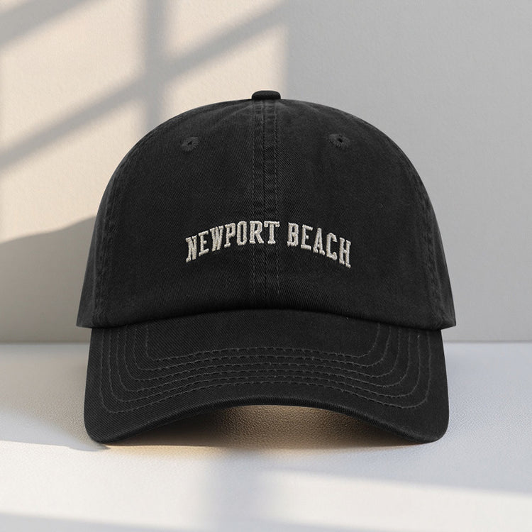 流行帽子|字母刺繡帽子女戶外百搭休閒鴨舌帽美式潮牌顯臉小遮陽棒球帽男潮「C2529QC」25.08-1