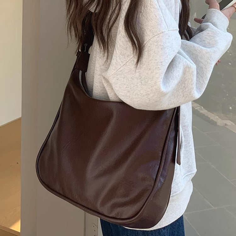 日韓流行|高級感大容量包包女2024新款春秋復古時尚單肩包小眾百搭托特包「9303#」24.02-1