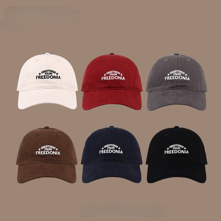 流行帽子|韓版ins刺繡字母帽子女百搭顯臉小鴨舌帽學生情侶戶外休閒棒球帽「C3622AA」25.07-5