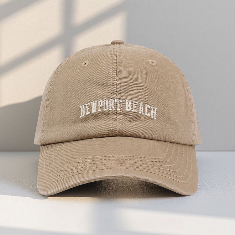 流行帽子|字母刺繡帽子女戶外百搭休閒鴨舌帽美式潮牌顯臉小遮陽棒球帽男潮「C2529QC」25.08-1