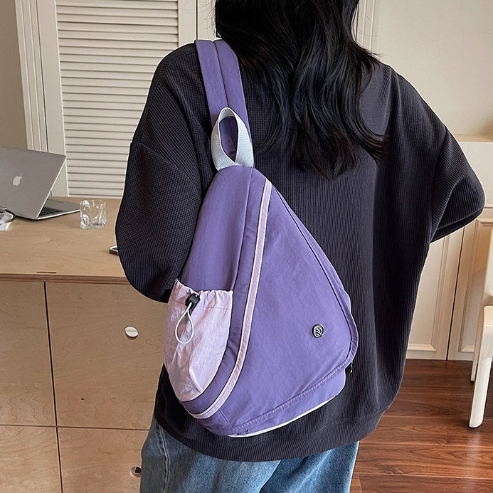 致青春|休閒胸包女輕便大容量騎乘運動背包高顏值戶外通勤斜背包「2560-123」25.09-3