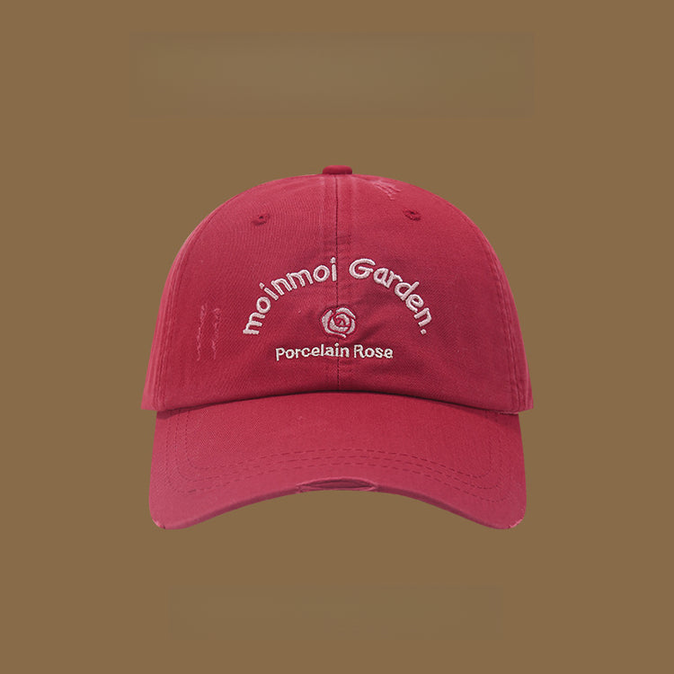 流行帽子|露思同款棒球帽女喜慶情侶紅色韓版遮陽帽學生軟頂顯臉小鴨舌帽「C4915」25.01-2