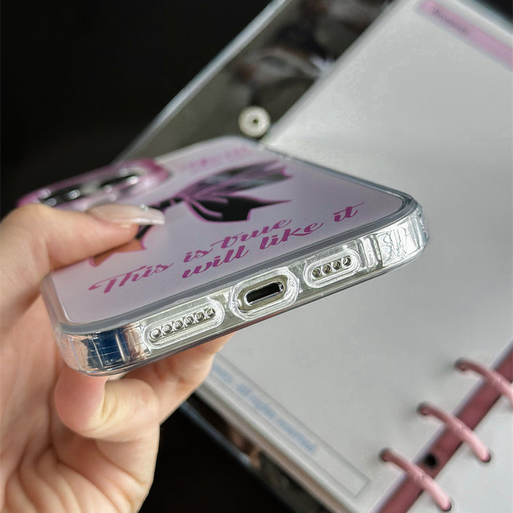 手機殼|蘋果15promax手機殼適用iPhone14Pro三合一鏡面13/12/11手鍊「WM0514」24.07
