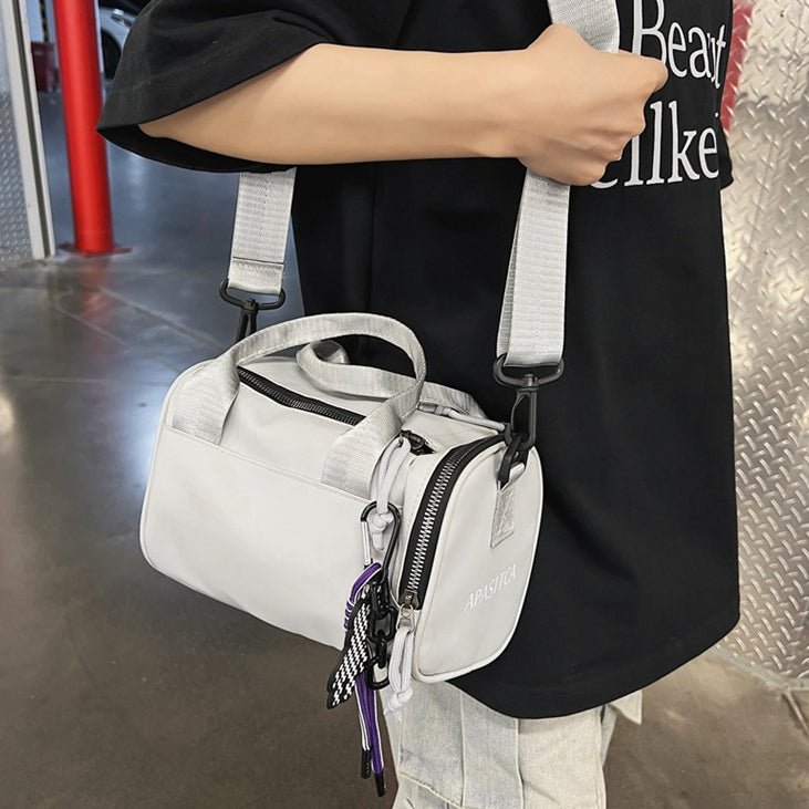 致青春|包包女包時尚牛津布小方包情侶休閒港風大容量單肩斜挎包「151-119」24.04-5