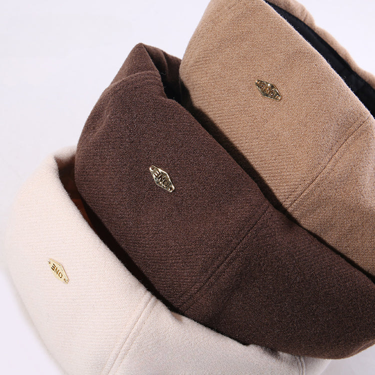 流行帽子|2025秋季新款毛呢貝雷帽女顯臉小百搭休閒畫家帽復古英倫風八角帽「C5489」25.08-3