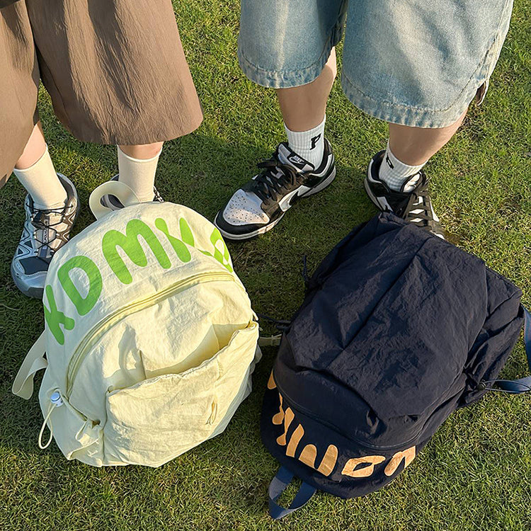 致青春|簡約百搭雙肩包輕便休閒旅行大容量戶外背包初高中生學生書包「125-130」25.07-5