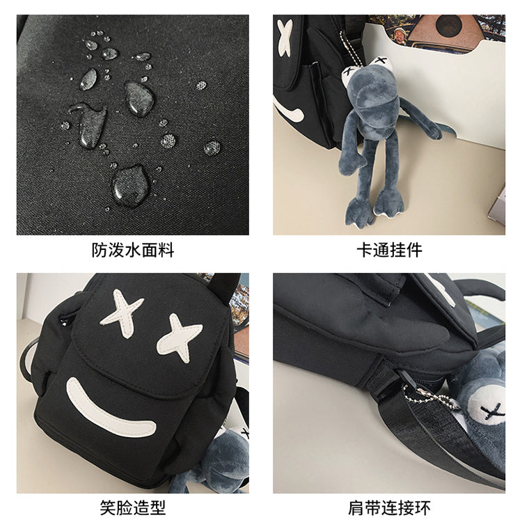 致青春 | 新款男生斜背包時尚潮流單肩包情侶包包尼龍百搭個性斜背包男「216-116」24.10-4