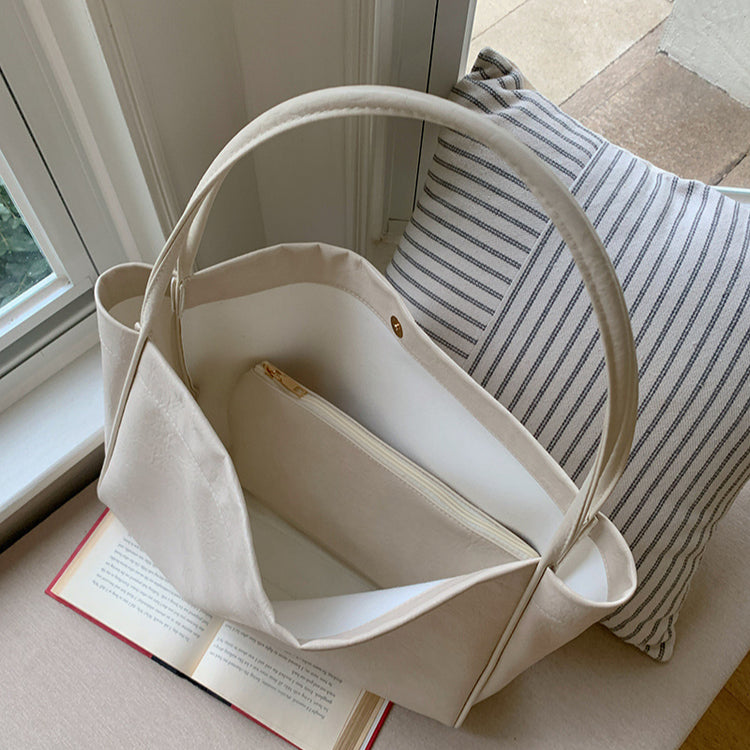 日韓流行|美拉德大容量包包女2025新款休閒質感軟皮通勤包時尚單肩包托特包「9260#」25.03-1