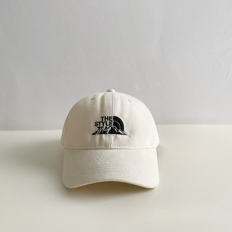 流行帽子|字母刺繡山峰棒球帽韓版顯臉小休閒百搭水洗春秋男女情侶鴨舌帽子「Q9343C」24.10-2