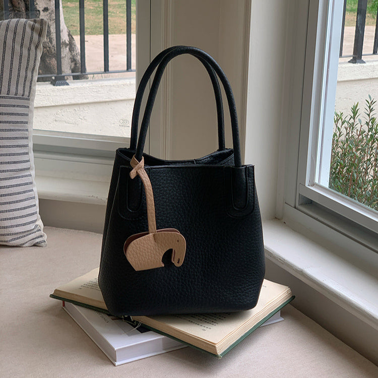 日韓流行|高級感時尚春夏小包包女2025新款百搭斜挎水桶包時尚手提菜籃子包「9537#」25.03-2