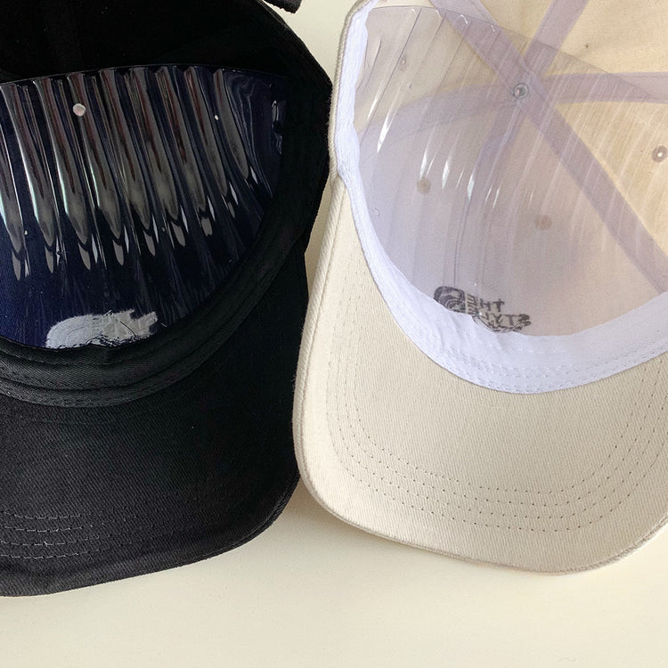 流行帽子|字母刺繡山峰棒球帽韓版顯臉小休閒百搭水洗春秋男女情侶鴨舌帽子「Q9343C」24.10-2