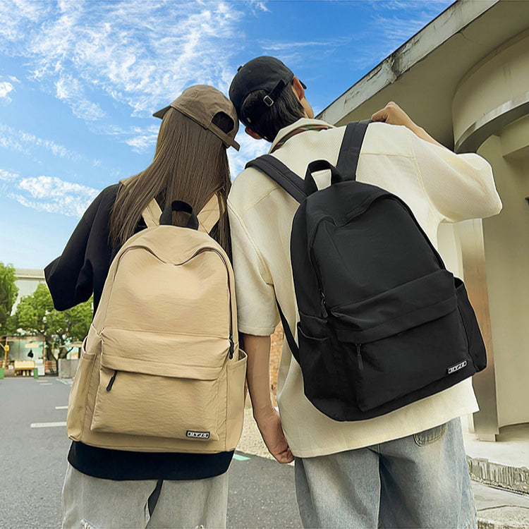 致青春|韓版ins大容量校園簡約時尚純色書包女大學生國中高中生雙肩背包「6062-128」25.07-4