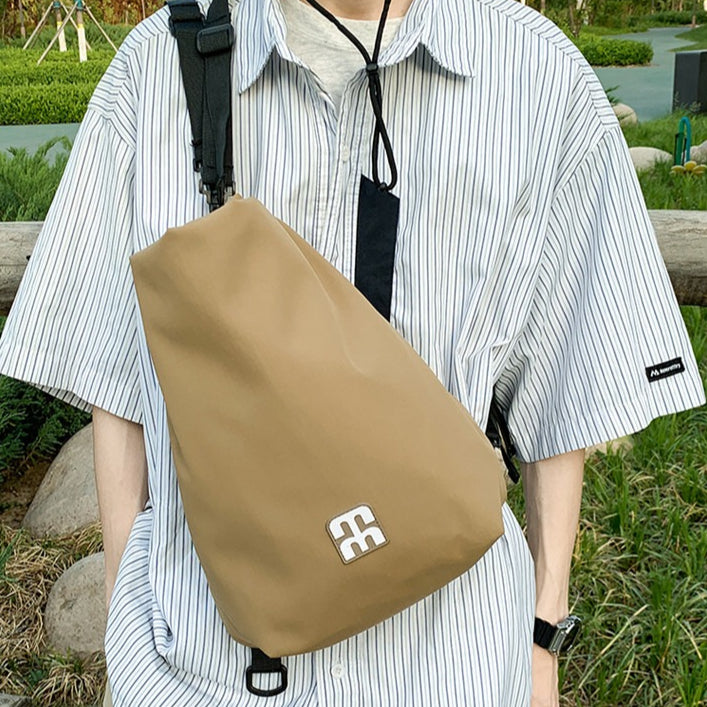 致青春|多功能斜跨包新款簡約日系工裝郵差包戶外休閒輕便雙肩背包「2607-120」25.12-1