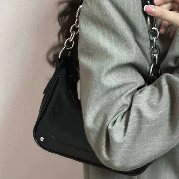 日韓流行 | 包包女2025甜酷辣妹腋下包鏈條手提包女包小眾高級感單肩包斜挎包「9014#」25.02-1