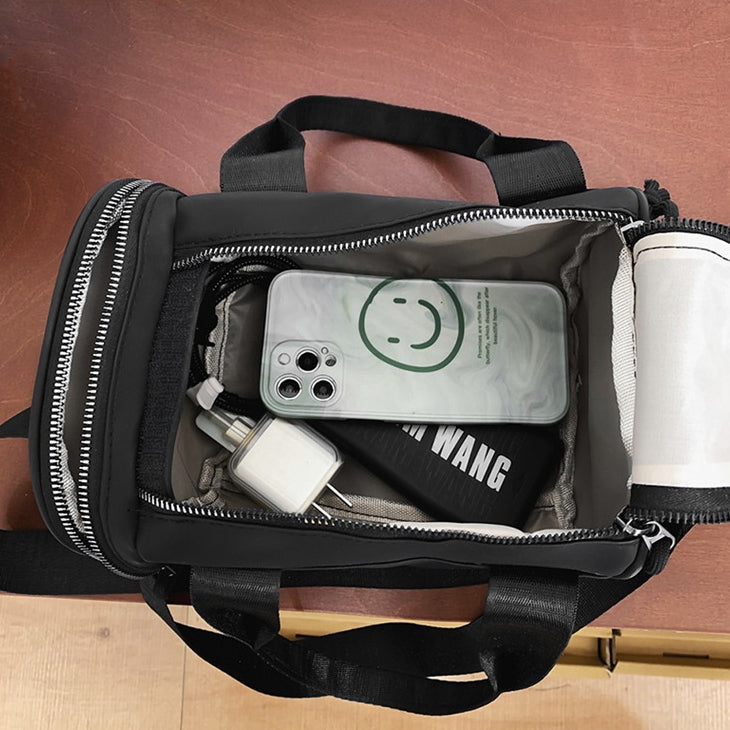 致青春|包包女包時尚牛津布小方包情侶休閒港風大容量單肩斜挎包「151-119」24.04-5