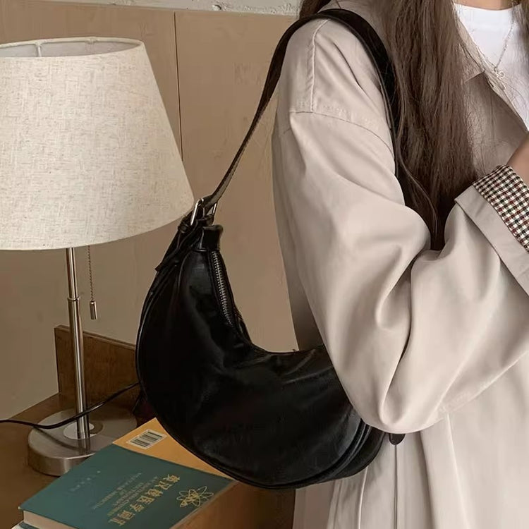 日韓流行|韓國小眾設計單肩腋下包女2024秋冬新款高級感手提包包銀色斜背包「9462#」24.09-2