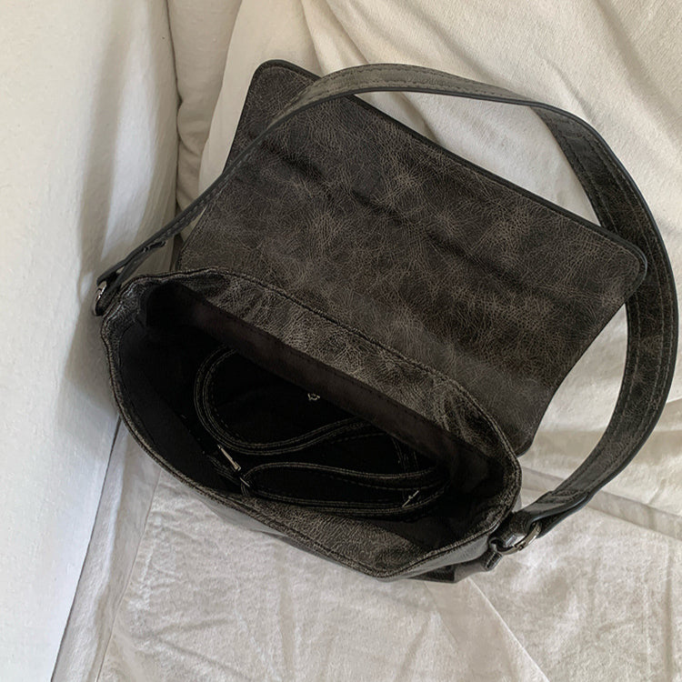 日韓流行|美拉德復古腋下包包女士2025新款高級質感女包單肩包斜挎小方包「9602#」25.05-2