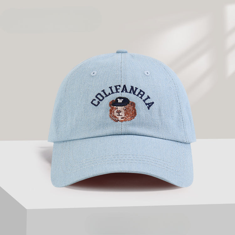 流行帽子|美式刺繡顯臉小小眾帽子女字母鴨舌帽百搭棒球帽情侶防曬遮陽帽男「C5261」25.05-2