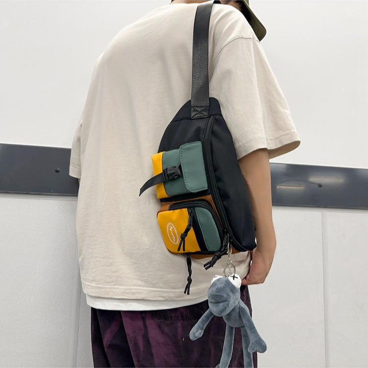 致青春|腰包休閒運動男生外出斜跨胸包新款潮牌輕便女生斜跨胸包「188-188」24.07-1