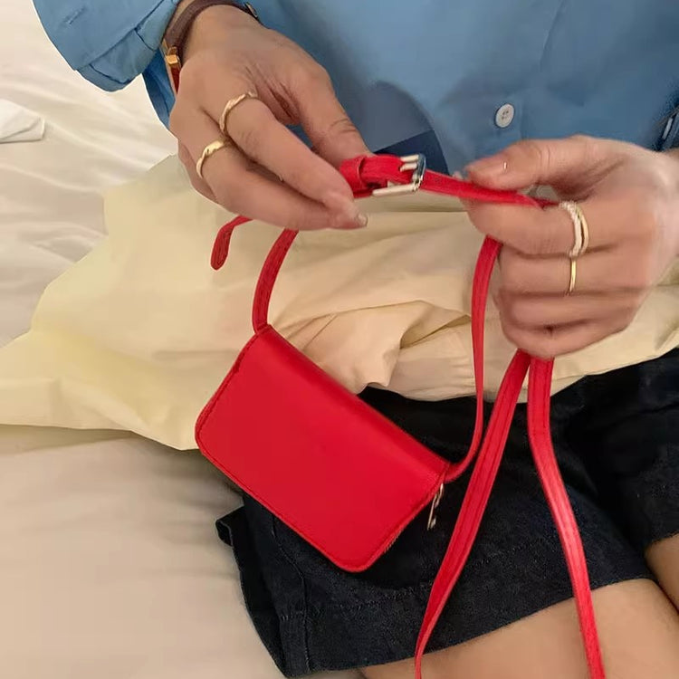 日韓流行|韓國小眾設計 時尚新款onuk同款多色時髦搭配小卡包腰包斜挎包「9361#」24.05-1
