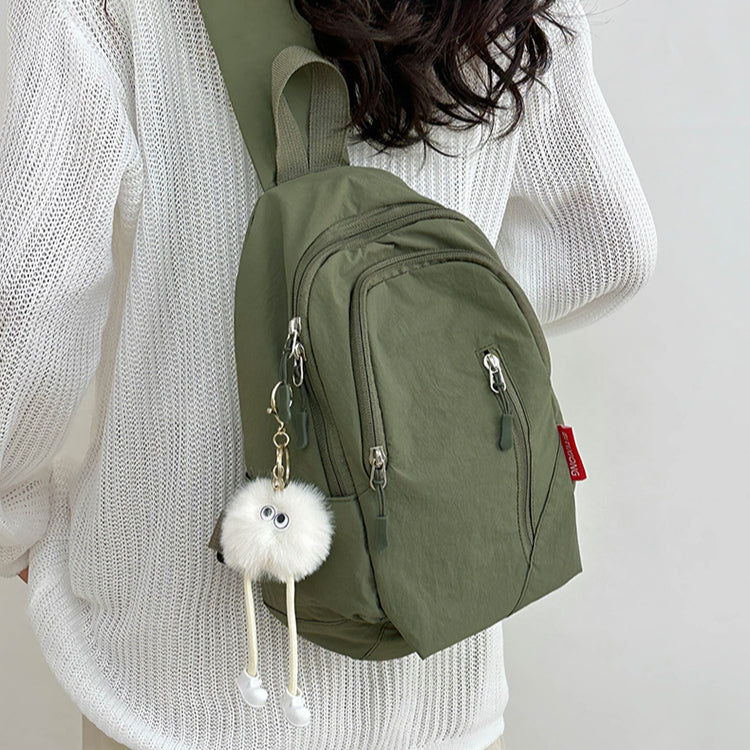 致青春|工裝風簡約單肩包2025跨國新款休閒ins男背包純色百搭斜背包批發「0997-122」25.03-4