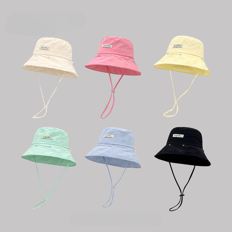 流行帽子|2025夏季韓版漁夫帽女新款防曬帽子速乾透氣可當包包顯臉小遮陽帽「C5285」25.06-1