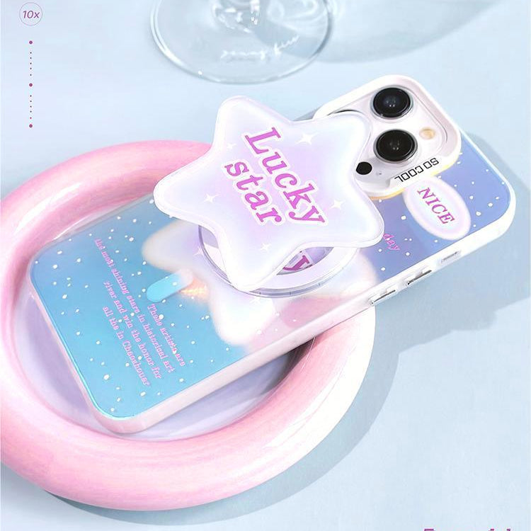 手機殼|磁吸磨砂鐳射iPhone15蘋果13手機殼14適用華為P70支架mate60「WYB0830」24.07