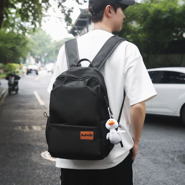 致青春|森系新款純色大容量男女初高中大學生電腦旅行雙肩背包「9023-130」25.09-4