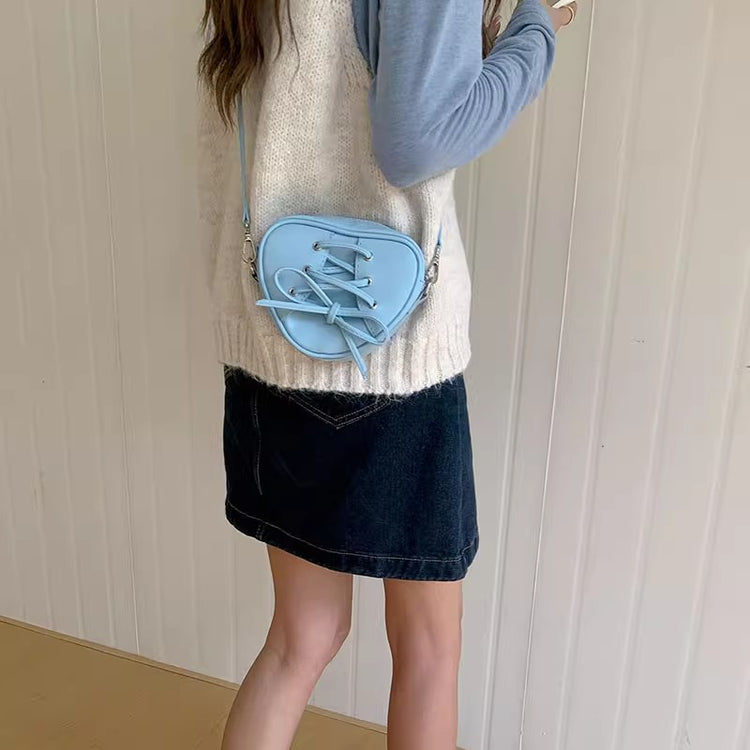 日韓流行|包包女2024新芭蕾風mini愛心手提包蝴蝶結甜美可愛單肩斜挎包「9355#」24.04-5