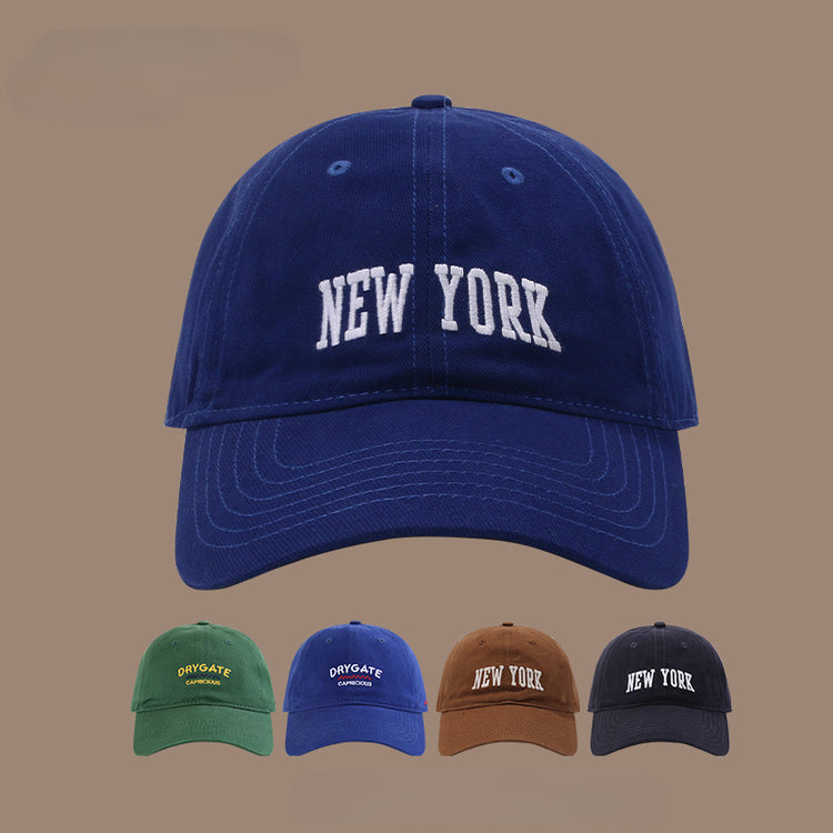 流行帽子|跨境帽子女新款刺繡字母棒球帽復古時尚鴨舌帽情侶百搭遮陽帽戶外「C4539QC」25.08-1