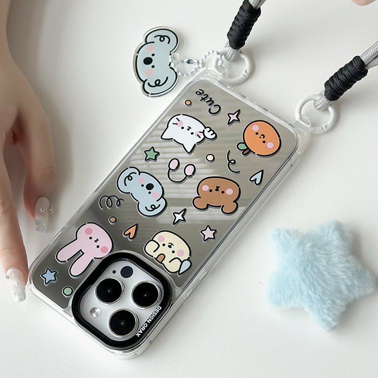 手機殼|蘋果15手機殼iPhone14promax適用12/11掛繩鏡面殼13pro保護套「WM0631」24.07