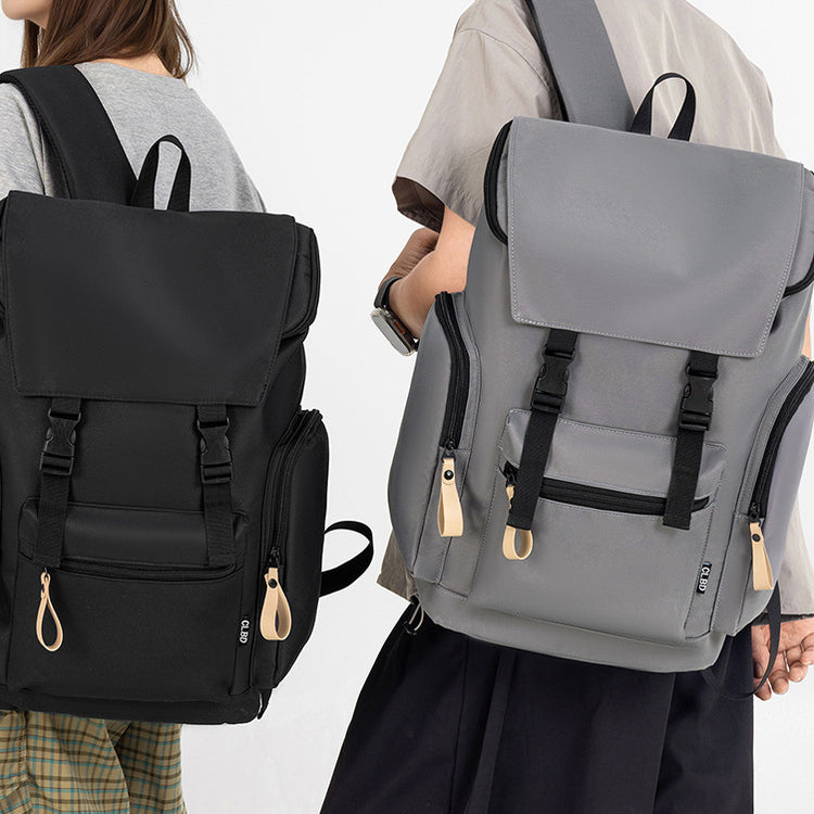 致青春|雙肩包男簡約休閒出行潮流通勤背包大容量運動戶外登山包「9760-133」25.08-4