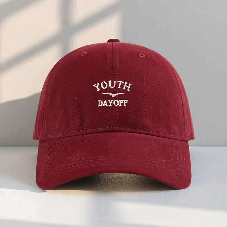 流行帽子|大頭圍顯臉小新款帽子女字母刺繡鴨舌帽加大加深寬帽檐棒球帽男潮「C5436」25.07-5