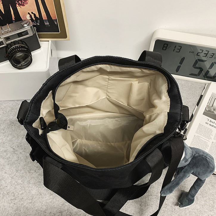 致青春 | 休閒簡約斜背包新款時尚純色質感單肩包小眾潮流百搭學生補習袋「273-124」25.08-2