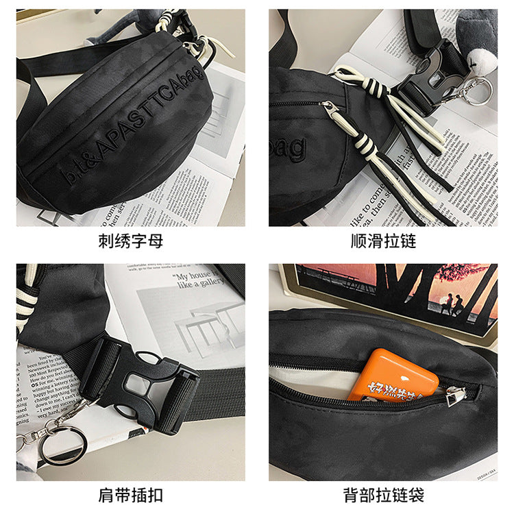 致青春 | 胸包男士潮酷運動斜背包戶外通勤背包女大容量情侶包腰包「274-117」25.08-2