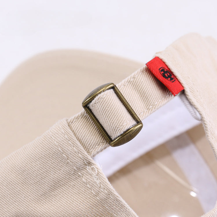 流行帽子|字母刺繡帽子女戶外百搭休閒鴨舌帽美式潮牌顯臉小遮陽棒球帽男潮「C2529QC」25.08-1