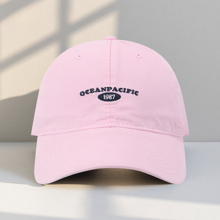 流行帽子|2025新款帽子女顯臉小夏季百搭款鴨舌帽軟頂水洗潮牌遮陽棒球帽男「C4921AA」25.08-1