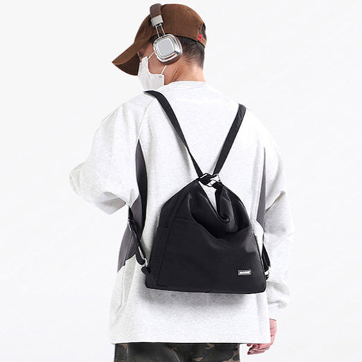 致青春|簡約百搭三用包包大學生上課輕便雙肩大容量通勤出行單肩包批發「80677-128」25.04-3