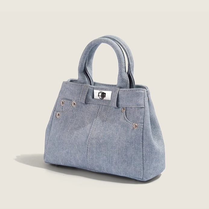 日韓流行|夏季新款法式手提包包女小眾高級感百搭凱莉包時尚通勤單肩斜挎包「9096#」25.02-2