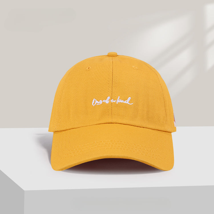 流行帽子|字母刺繡帽子女新款顯臉小愛心鴨舌帽韓版百搭棒球帽情侶遮陽帽男「C5036」25.06-2